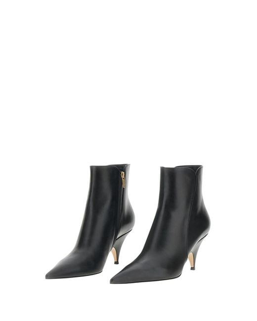 Gianvito Rossi Black Solid Pointed Toe Boots