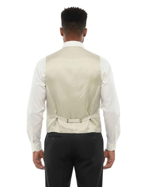 Corneliani White Solid Waistcoat for men