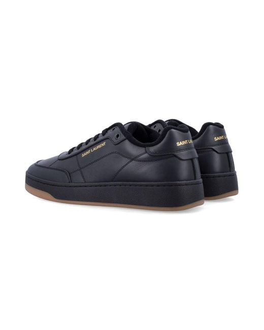 Saint Laurent Blue Sl61 Leather Sneakers for men