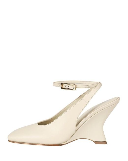 Gia Borghini White Solid Wedges