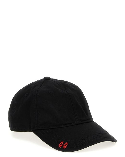 44 LABEL Classic Canvas Logo Baseball Cap in Black for Men | Lyst