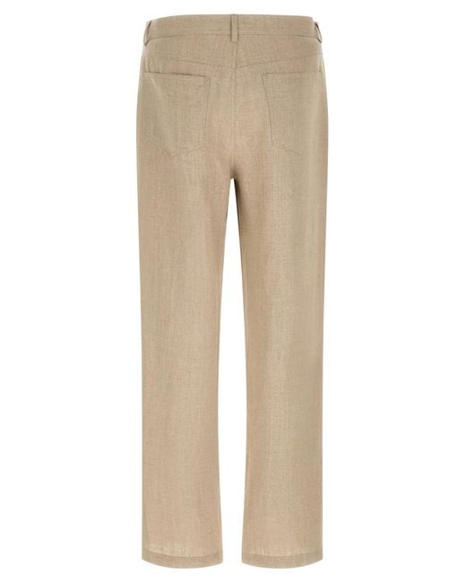 Séfr Natural Regular Flat Front Pants for men