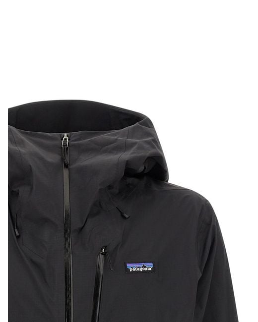 Patagonia Black Solid Hooded Jacket for men