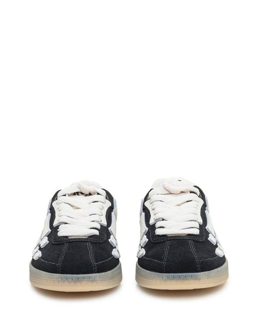 Amiri White Round-Toe Sneakers