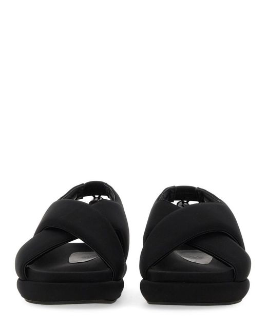 Gia Borghini Black Solid Carryover Sandals