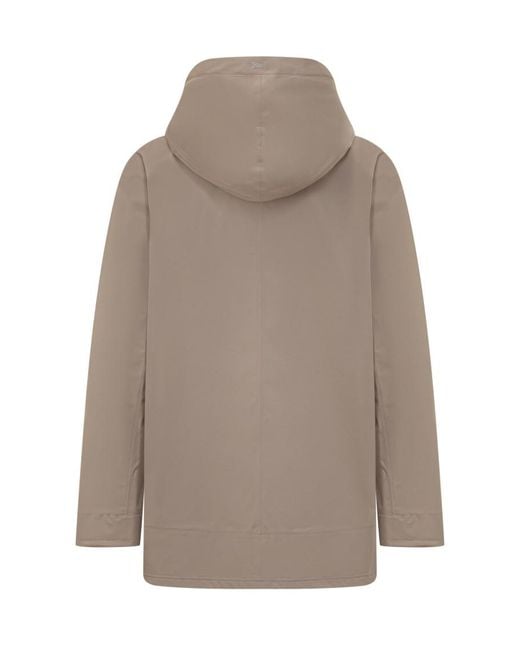 Herno Gray Solid Hood Jacket