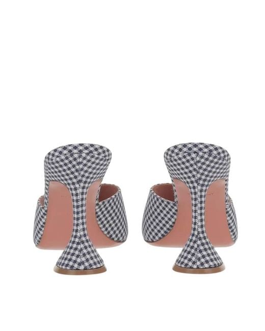 AMINA MUADDI White Checks Heels