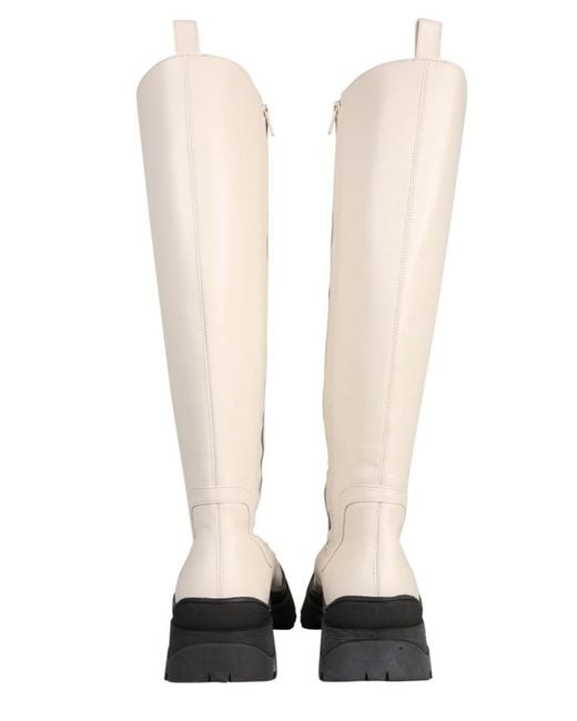 Staud White Cream High Boots
