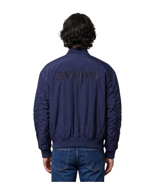 Balmain Blue Regular Jacket for men