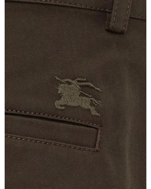 Burberry Gray Slim Flat Front Pants for men