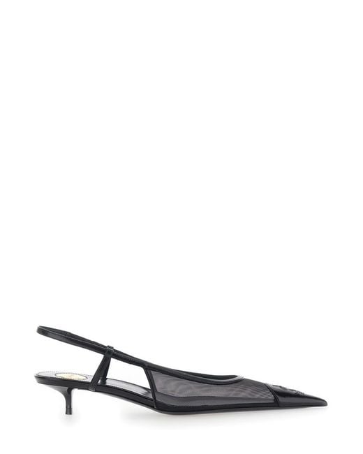 Saint Laurent White Singback Pumps