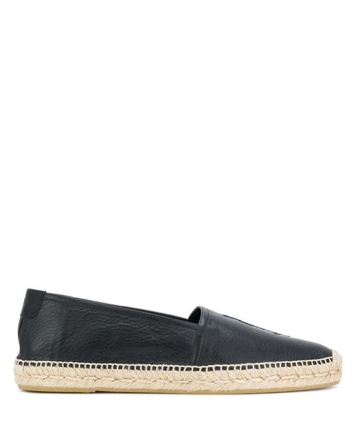 Saint Laurent Blue Leather Espadrilles for men