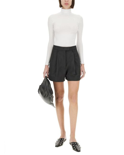THE LATEST Black Solid Shorts