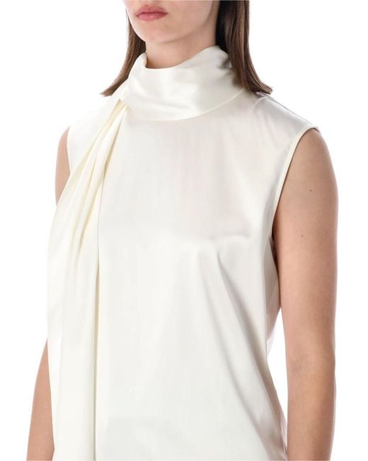 Bottega Veneta White Solid None Top