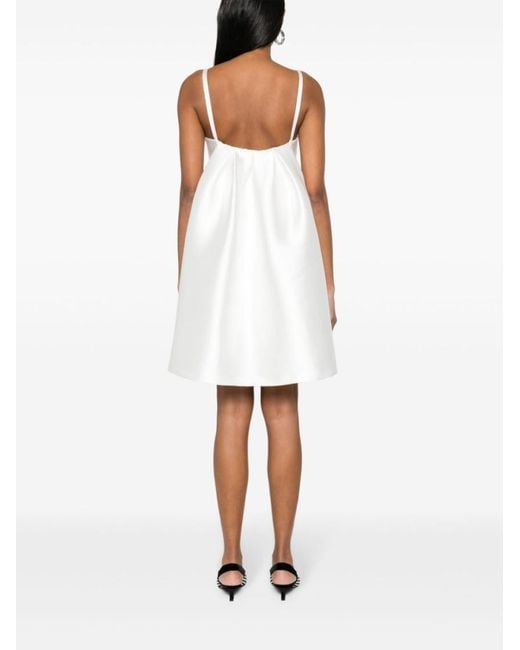 P.A.R.O.S.H. White Papavero Mini Dress