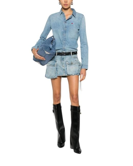 DIESEL Blue Regular Solid Shirt
