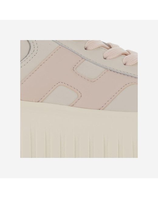 Hogan Pink Two-Tone Sneakers
