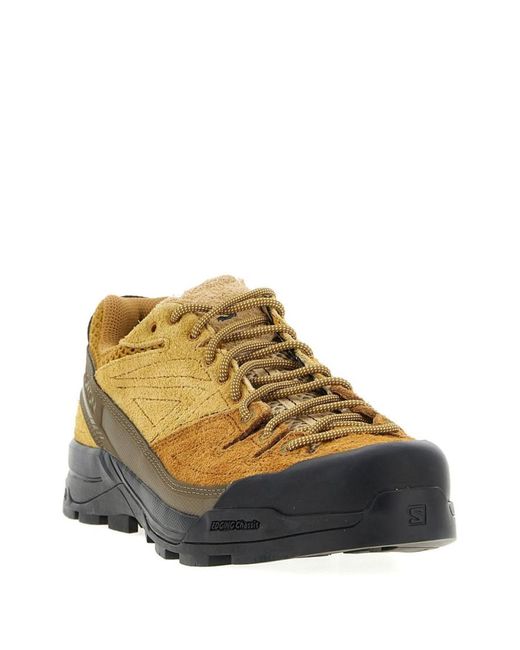 Salomon Brown Lace Up Sneakers for men