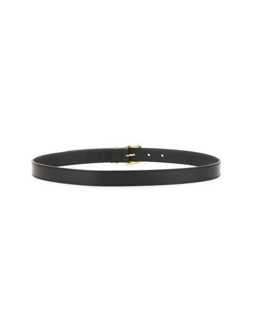 Isabel Marant Black Solid Buckle Belt