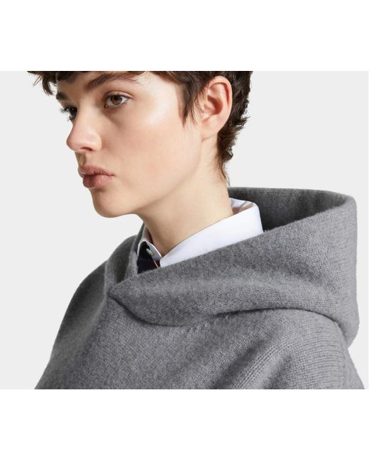 DSquared² Gray Wool Hoodie