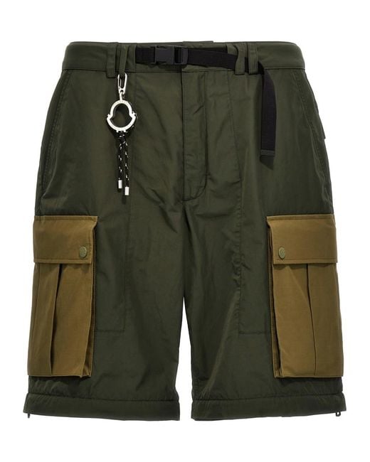 Moncler Green Regular Cargo Pants for men