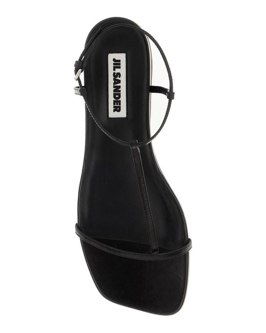 Jil Sander White Cage Sandals