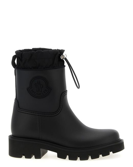 Moncler Black 'Kickstream' Rain Boots