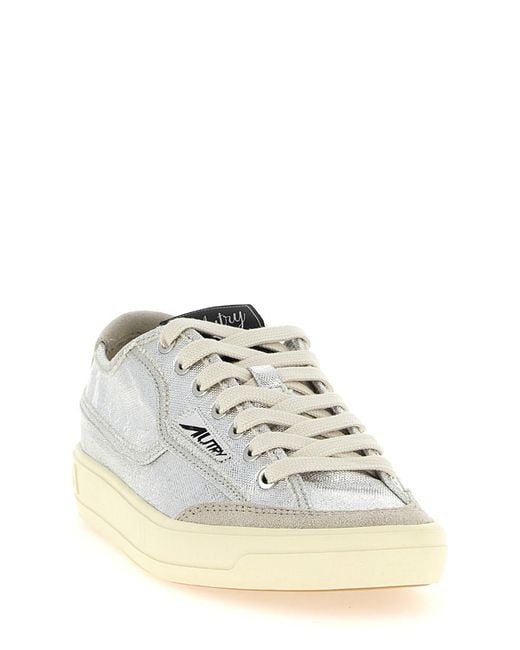 Autry White Lace Up Sneakers