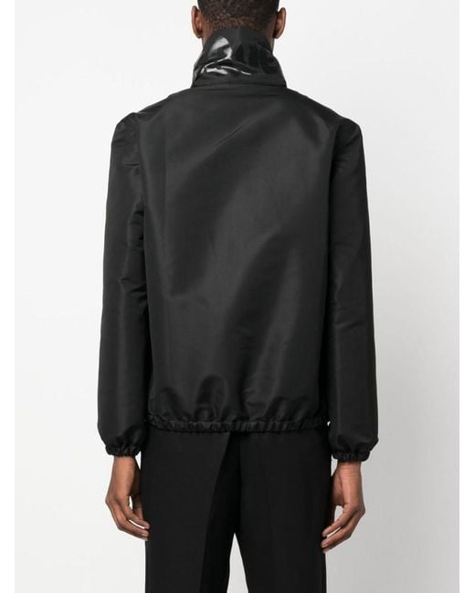 McQueen Black Logo Bomber Jacket for men
