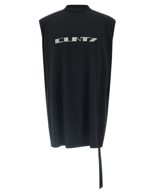 Rick Owens Black 'Trap T' Top for men