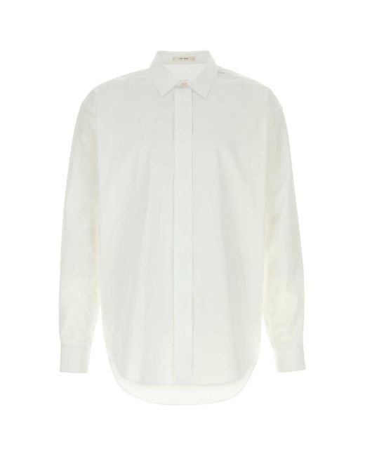 The Row White Solid Shirt for men
