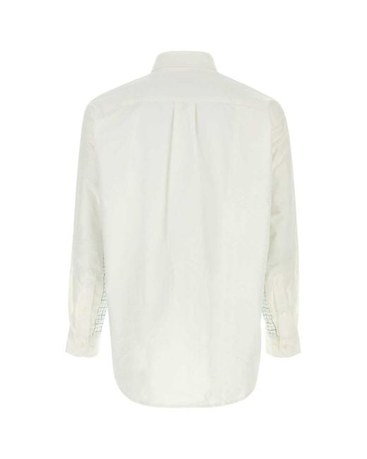 A.P.C. White Relaxed Solid Shirt for men