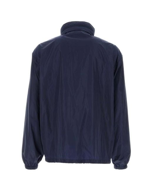 Saint Laurent Blue Solid Jacket for men