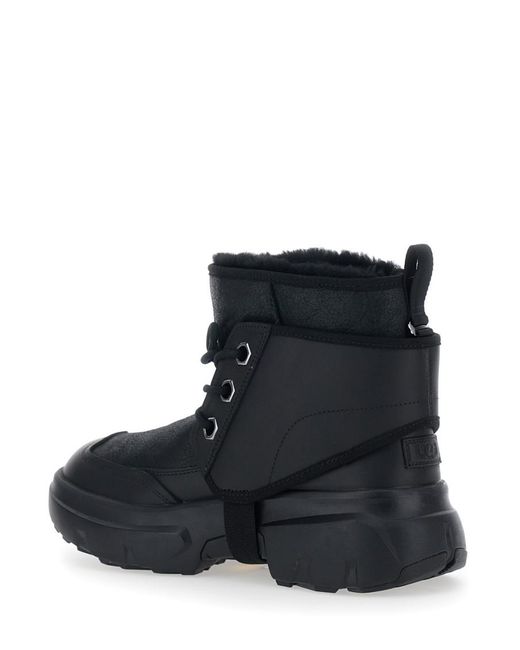 Ugg Black Leather Ankle Boots for men