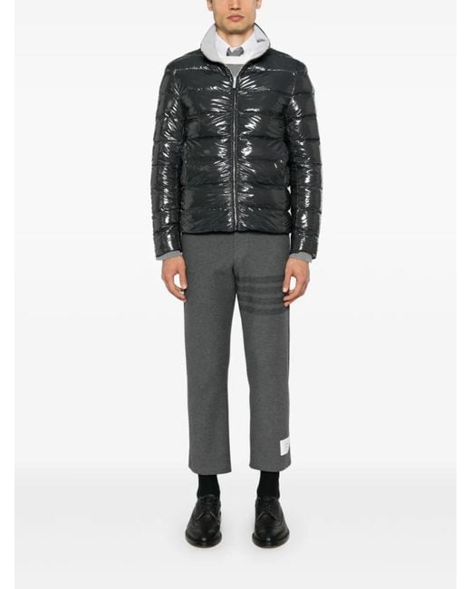 Thom Browne Black Reversible Zip-Up Puffer Jacket