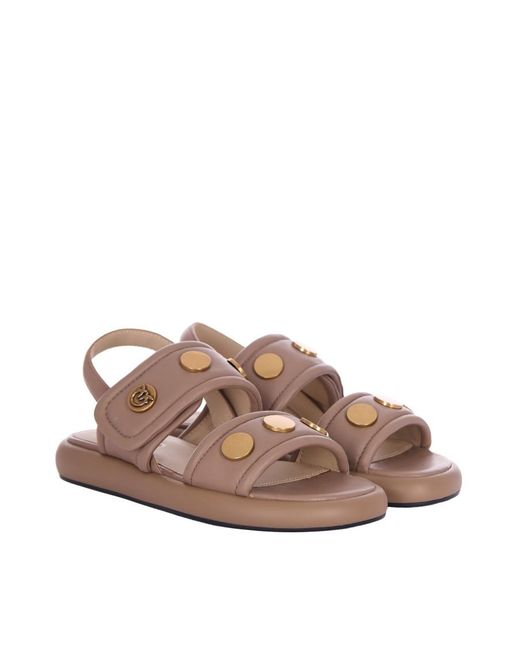 Pinko Brown Slingback Sandals