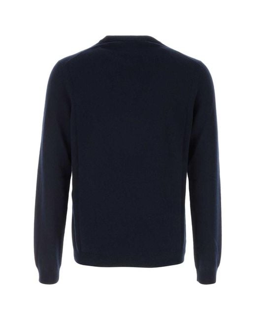 Gucci Blue Solid Sweater for men