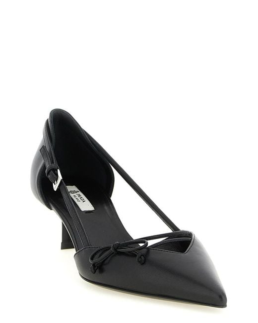 Prada Black Slingback Pumps