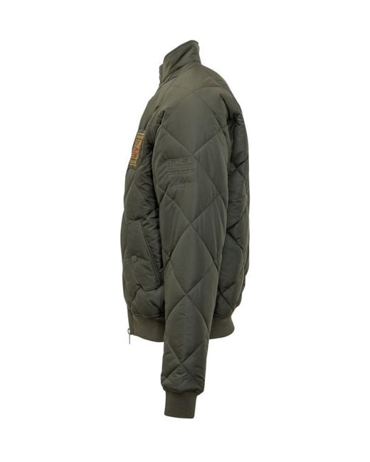Barbour Green Mandarin Collar Jacket for men