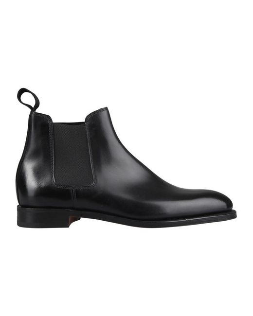 John Lobb Black Lawry Boots Shoes for men