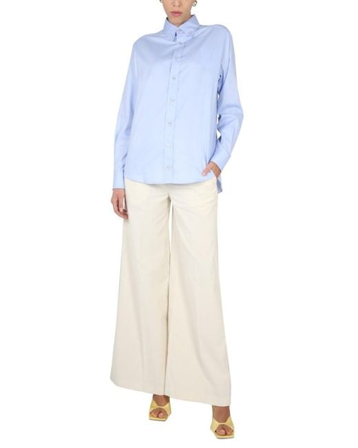 Ballantyne Blue Regular Solid Shirt