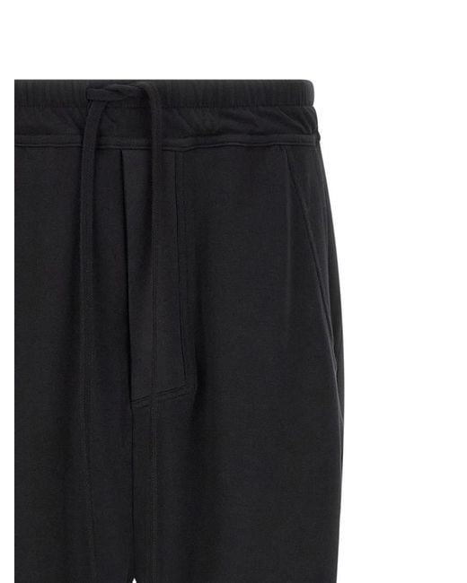 Thom Krom Black Relaxed Drawstring Pants for men