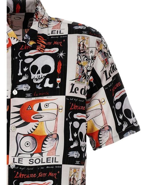 Endless Joy Red Regular Printed Shirt for men