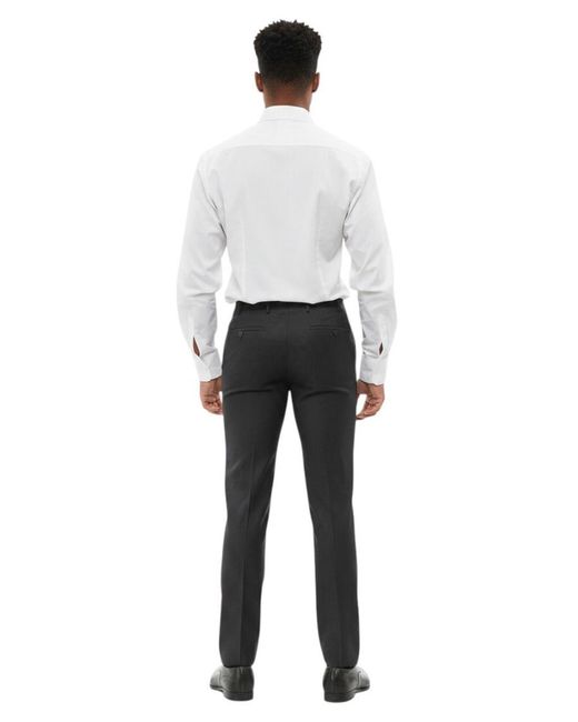 Corneliani Gray Flat Front Pants for men