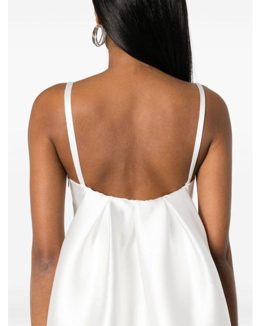P.A.R.O.S.H. White Papavero Mini Dress