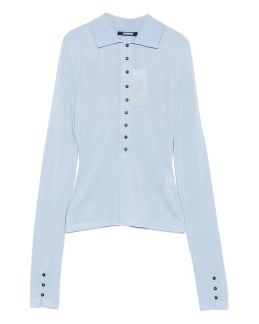 Jacquemus Blue The Merino Polo