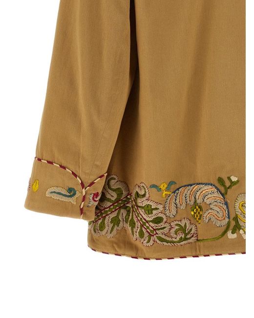 Bode Brown Shawl Lapel Blazer for men