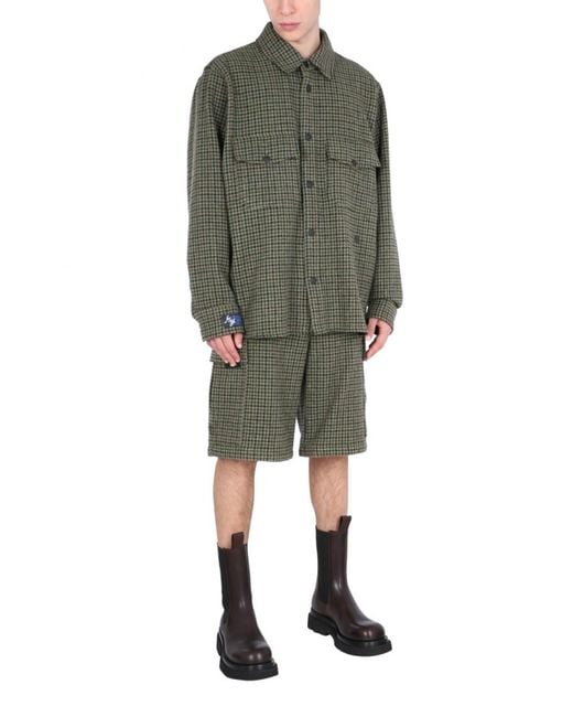 MSGM Green Oversized Shirt for men
