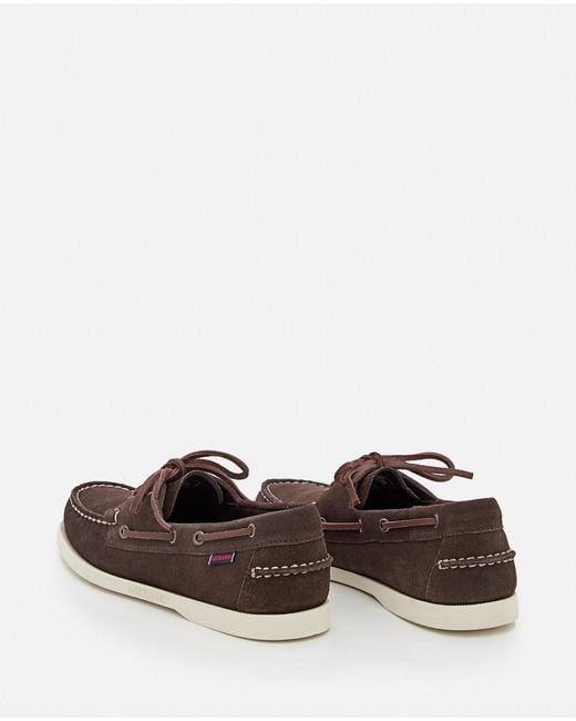 Sebago Brown Round Toe Loafers for men