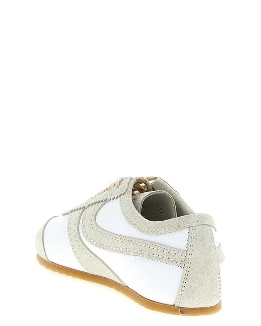 Dries Van Noten White Lace Up Sneakers